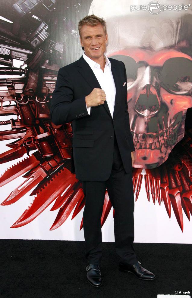 Dolph Lundgren, lors de l'avant-première de The Expendables , au Graumann's Chinese Theatre d'Hollywood, à Los Angeles, le 3 août 2010.