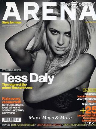 La belle Tess Daly en couverture du magazine Arena...